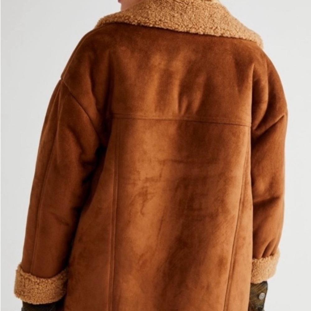 NWOT-FREE PEOPLE Diogo Coat | Cinnamon|Tan - Picture 5 of 6